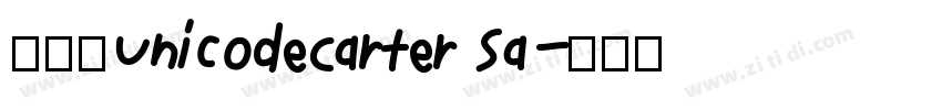 已激活UnicodeCarter Sa字体转换